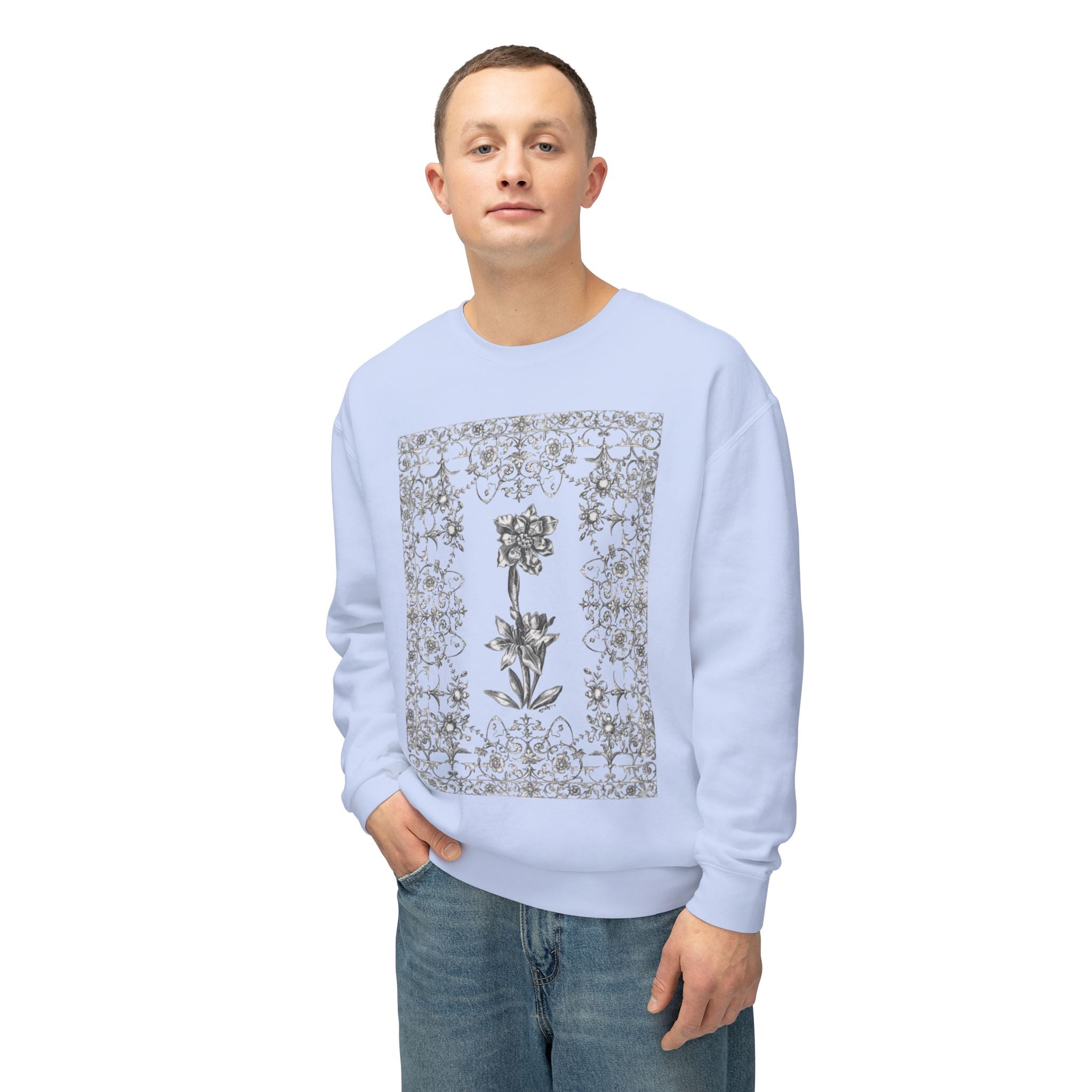 Floral Filigree Crewneck Sweatshirt