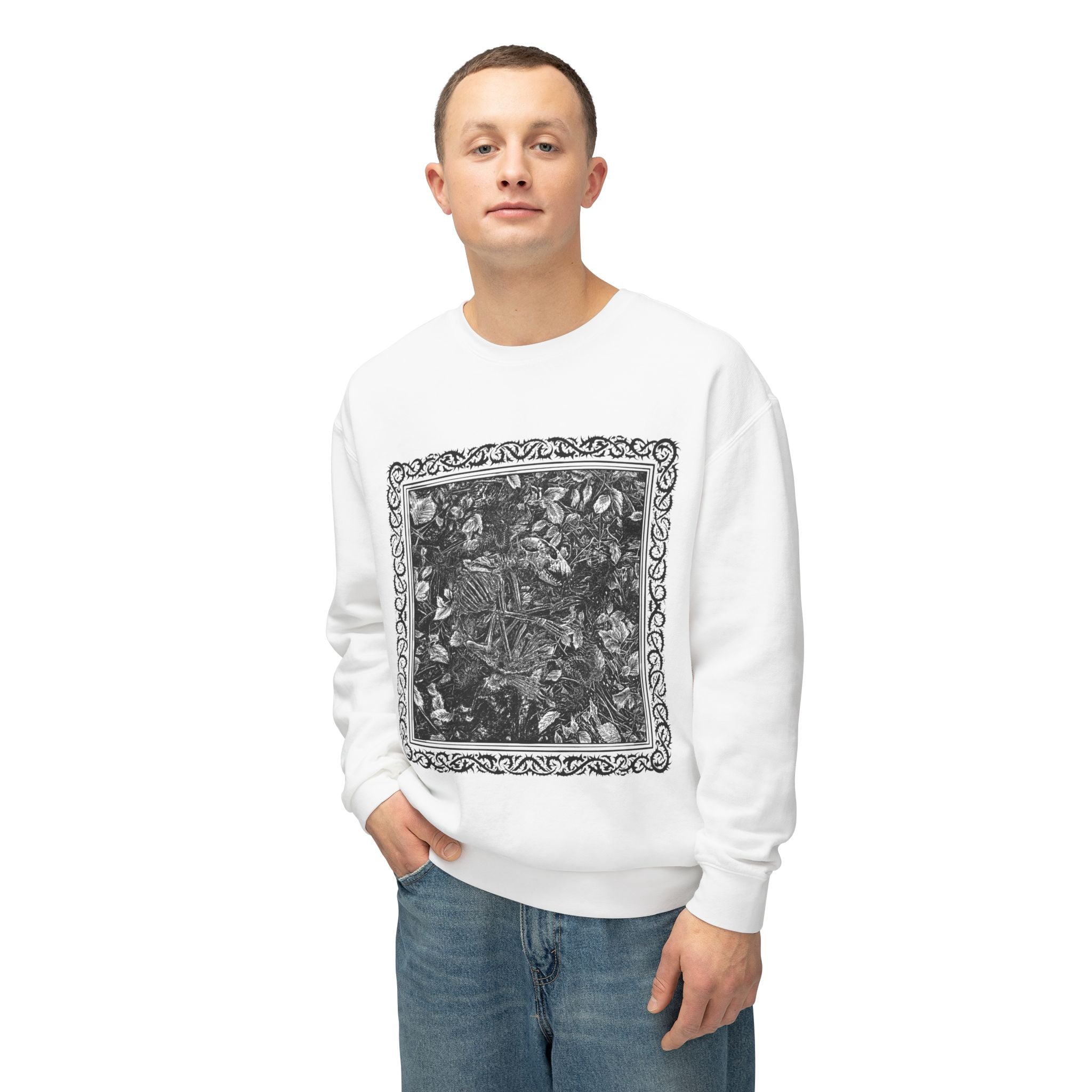 Raccoon Skeleton Crewneck Sweatshirt
