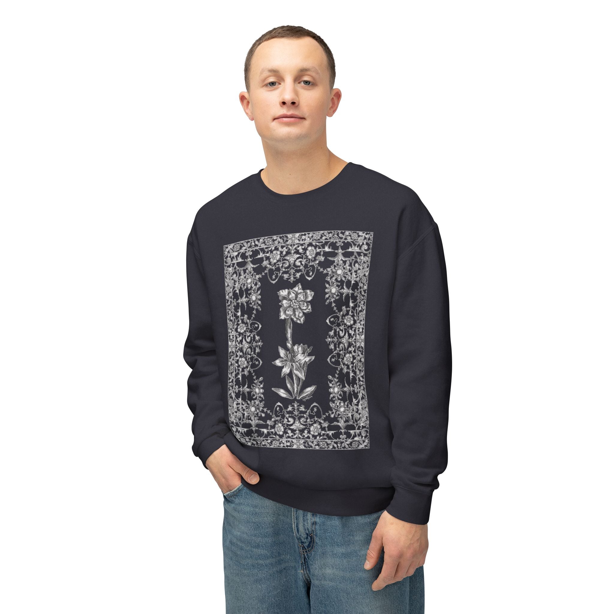 Floral Filigree Crewneck Sweatshirt
