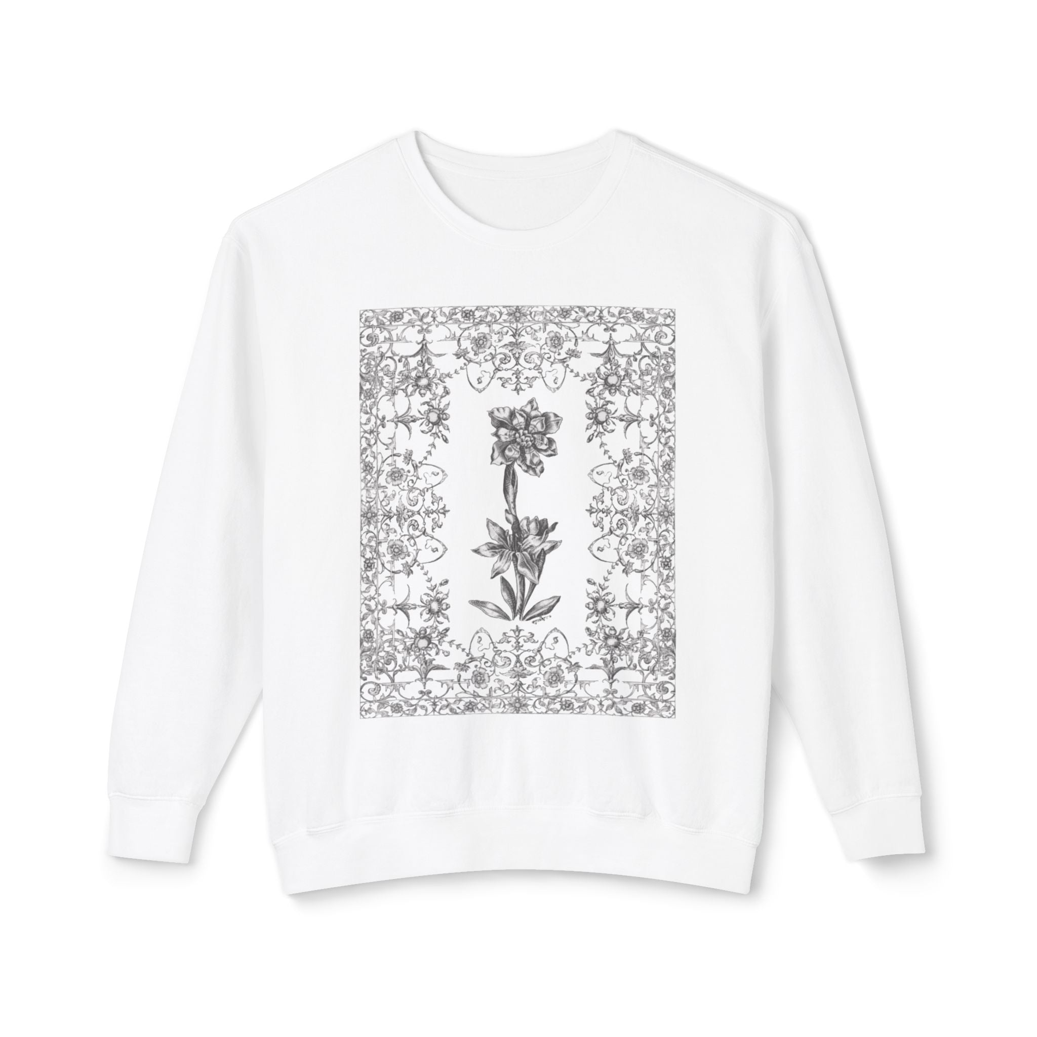 Floral Filigree Crewneck Sweatshirt