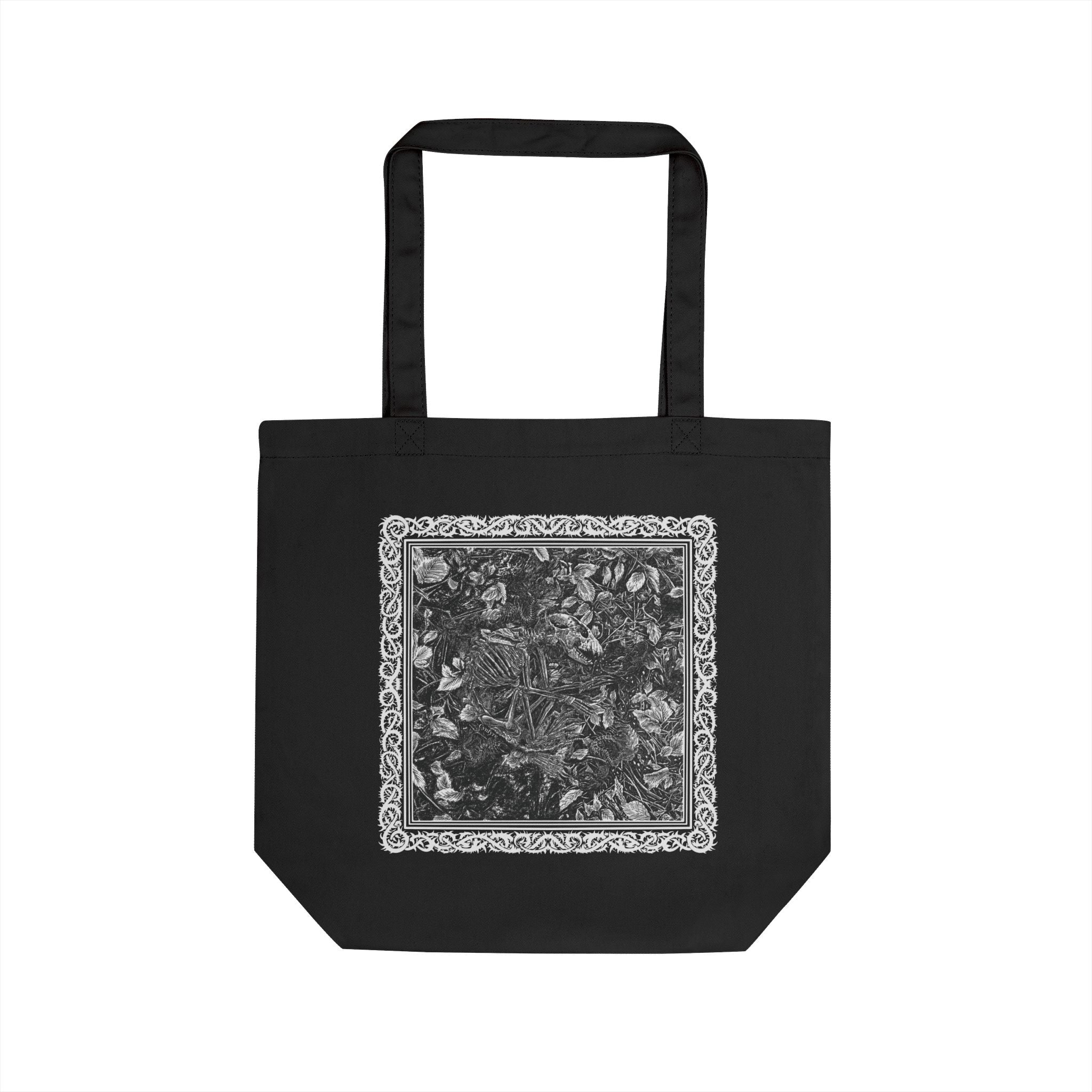 Raccoon Skeleton Tote Bag