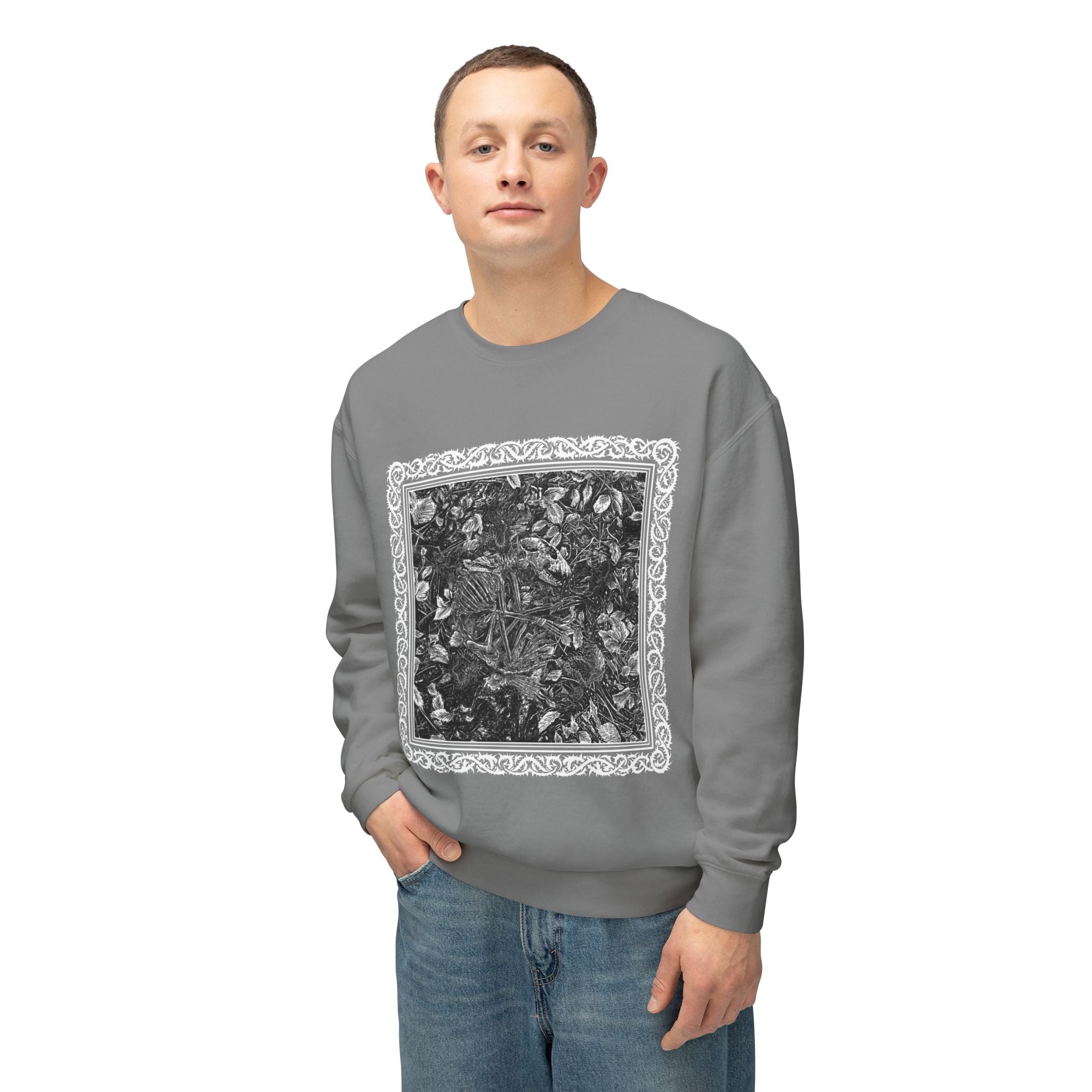 Raccoon Skeleton Crewneck Sweatshirt