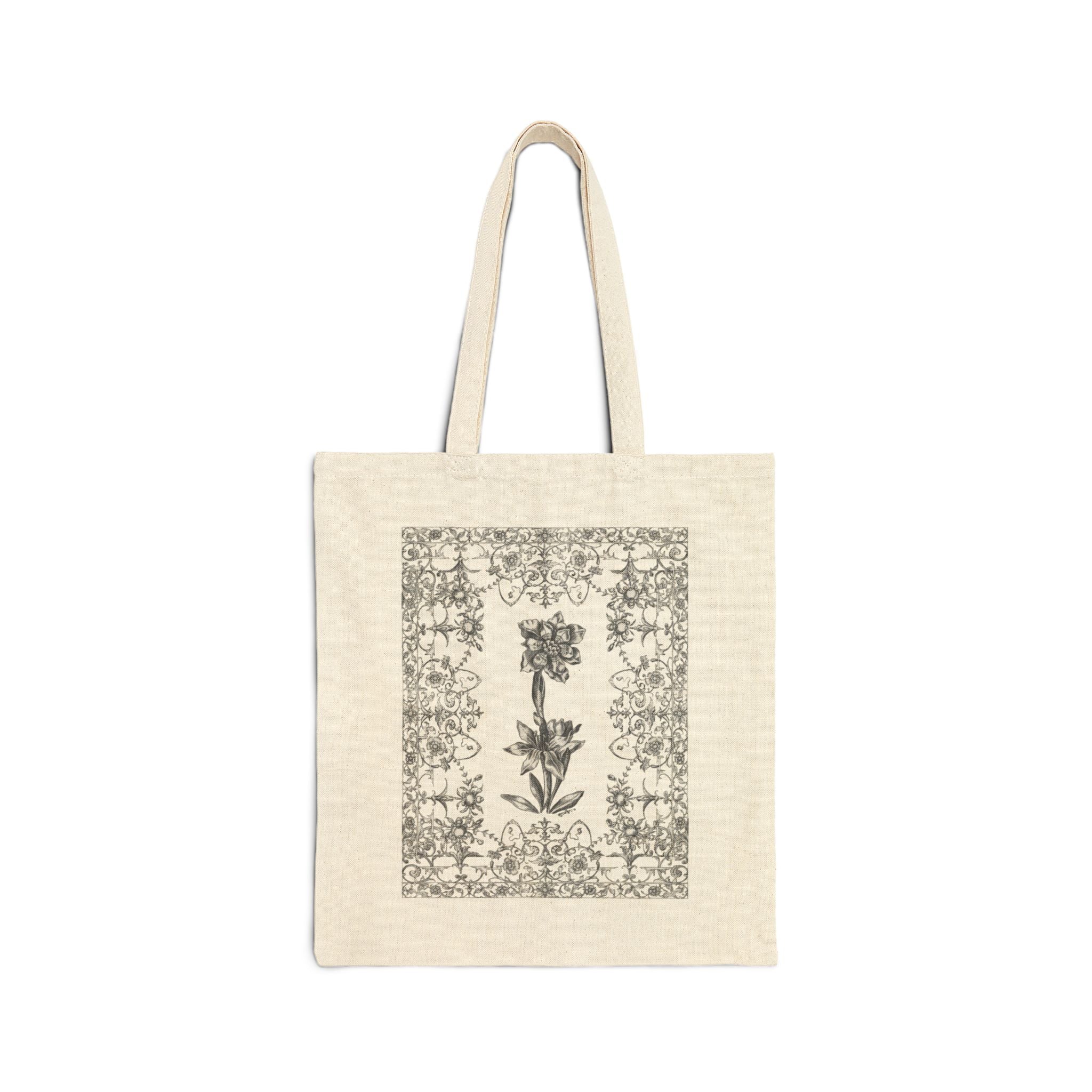 Floral Filigree Tote Bag