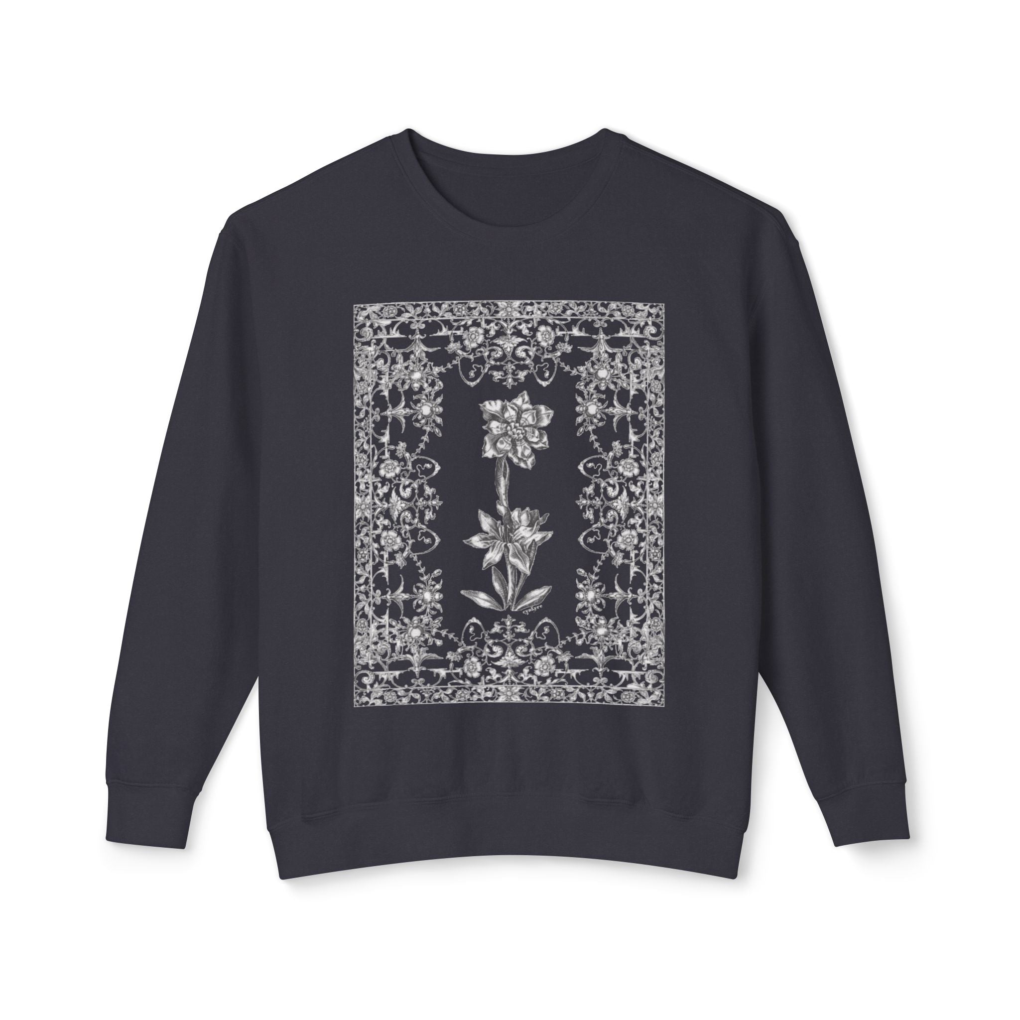Floral Filigree Crewneck Sweatshirt