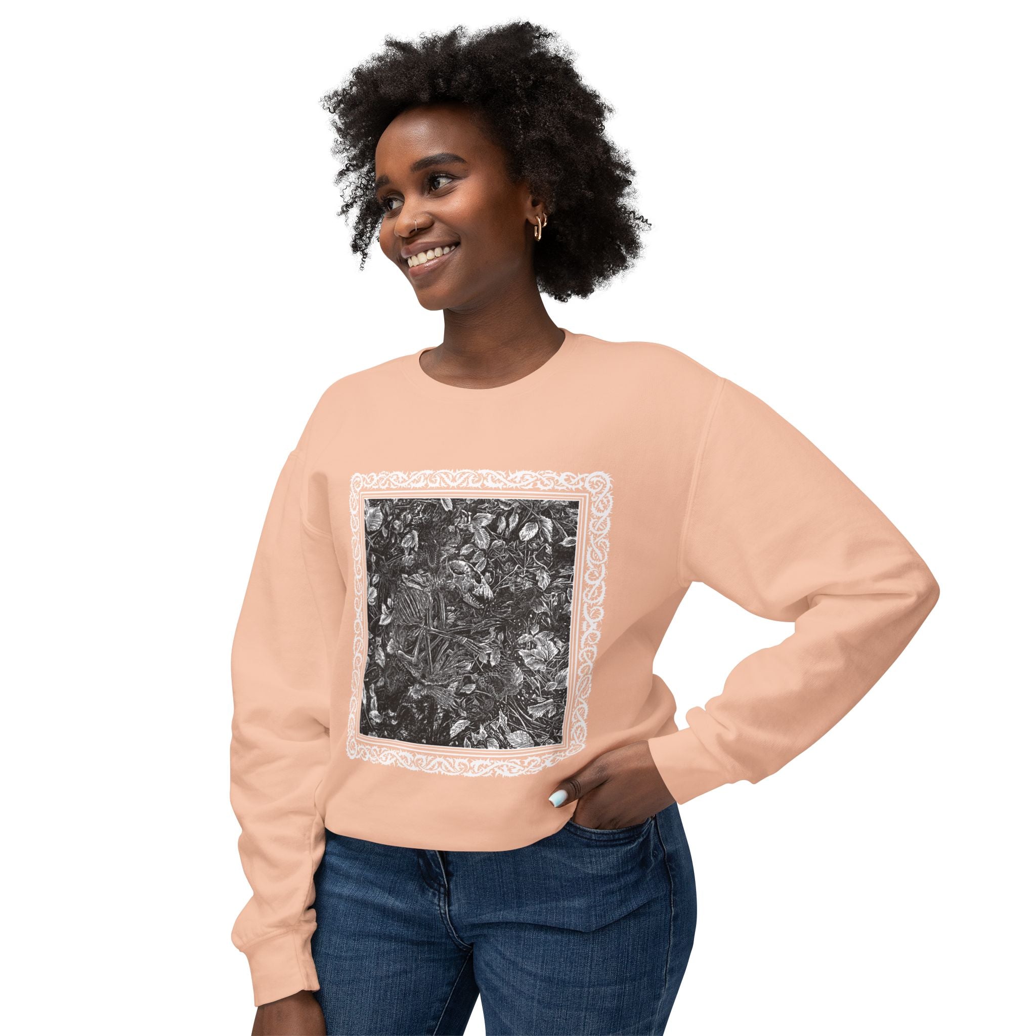 Raccoon Skeleton Crewneck Sweatshirt