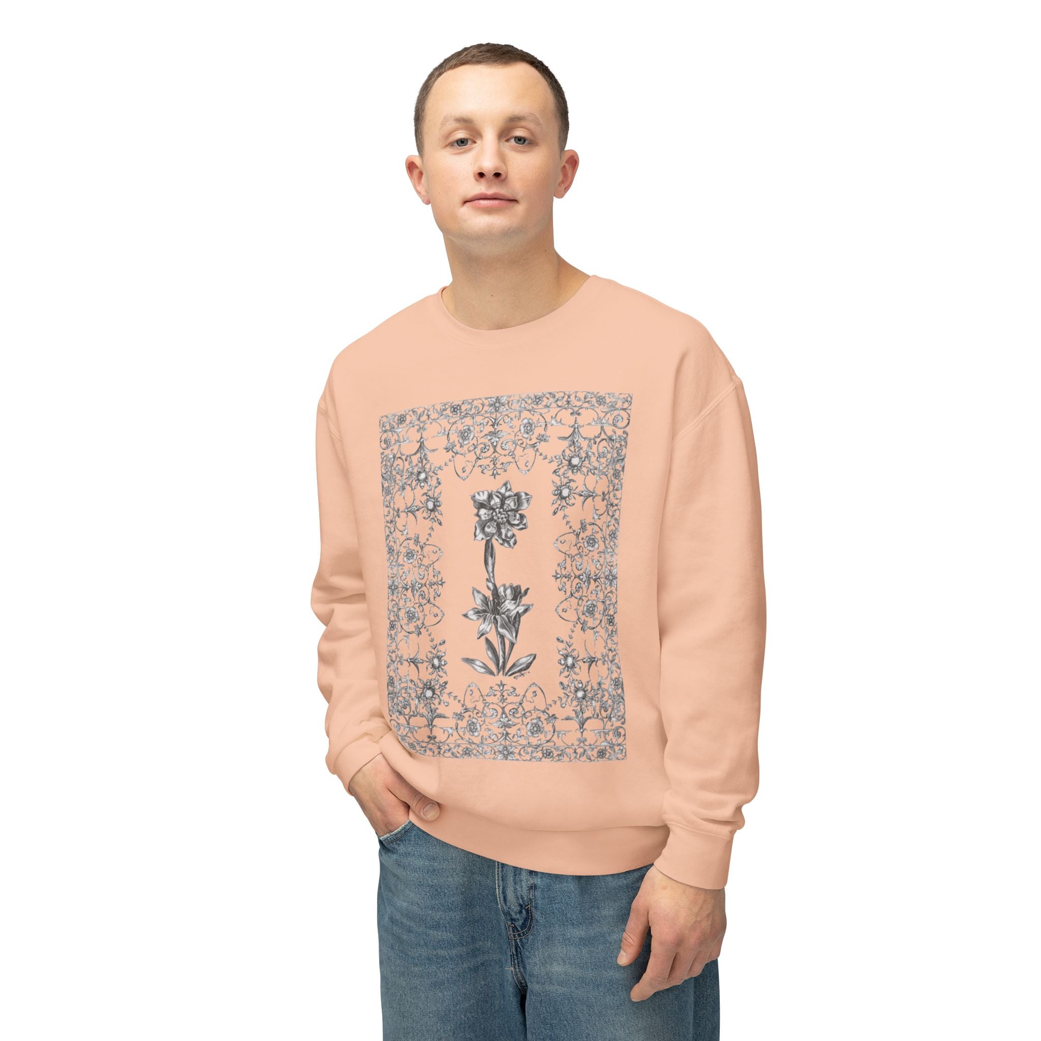 Floral Filigree Crewneck Sweatshirt