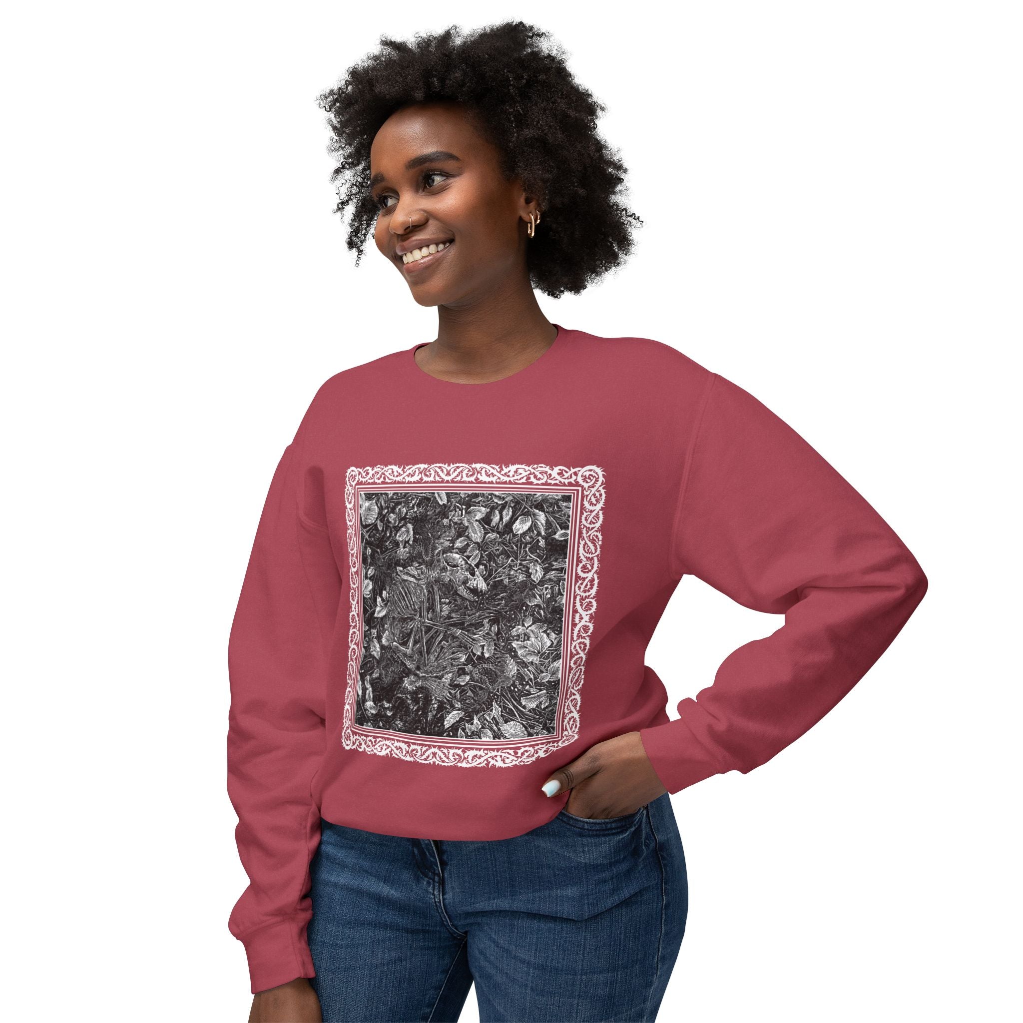 Raccoon Skeleton Crewneck Sweatshirt