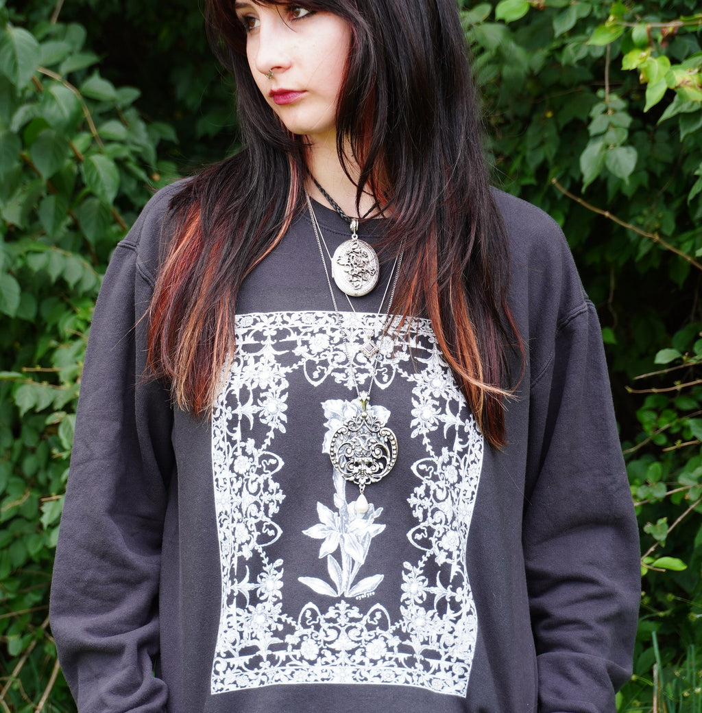 Floral Filigree Crewneck Sweatshirt