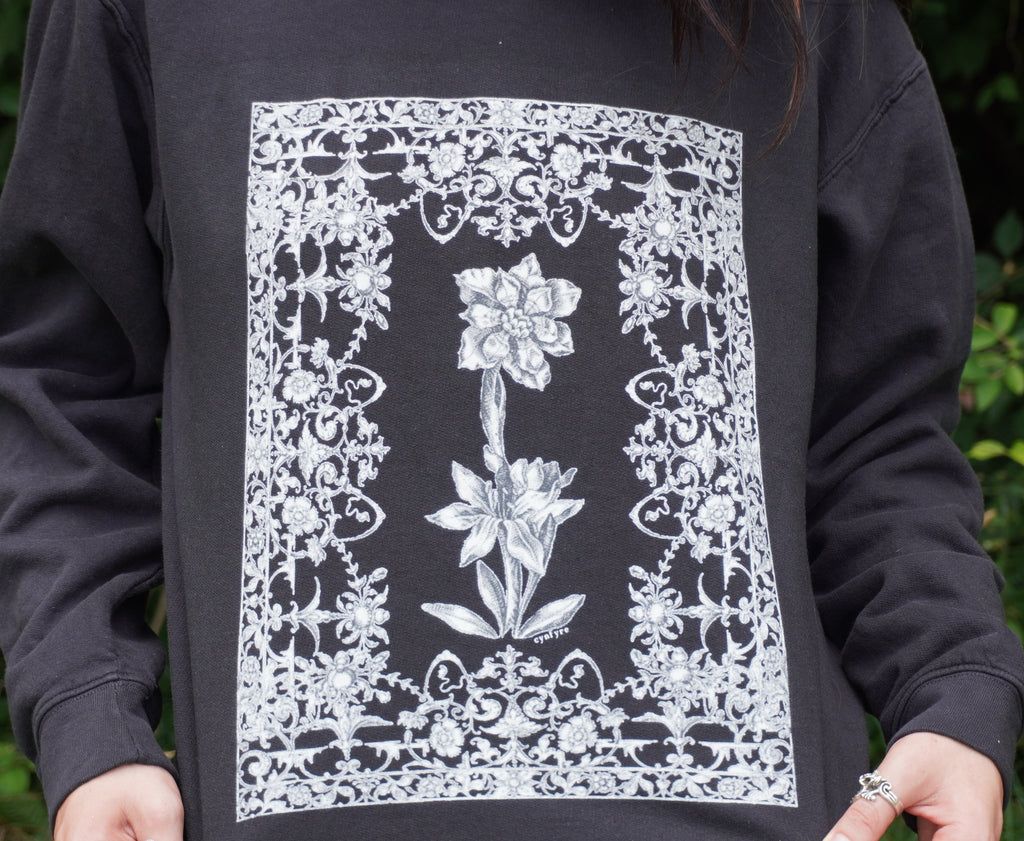 Floral Filigree Crewneck Sweatshirt