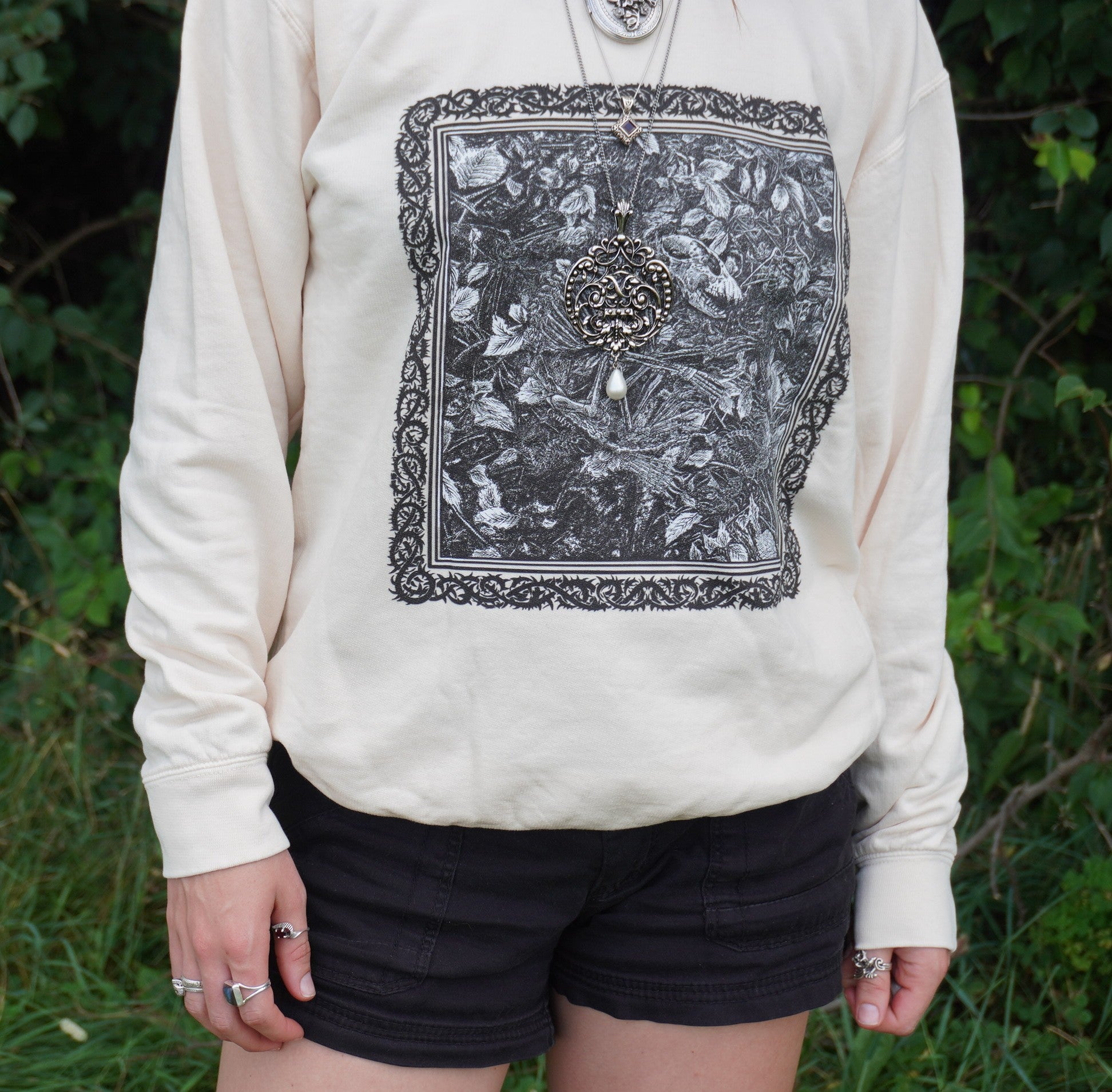 Raccoon Skeleton Crewneck Sweatshirt