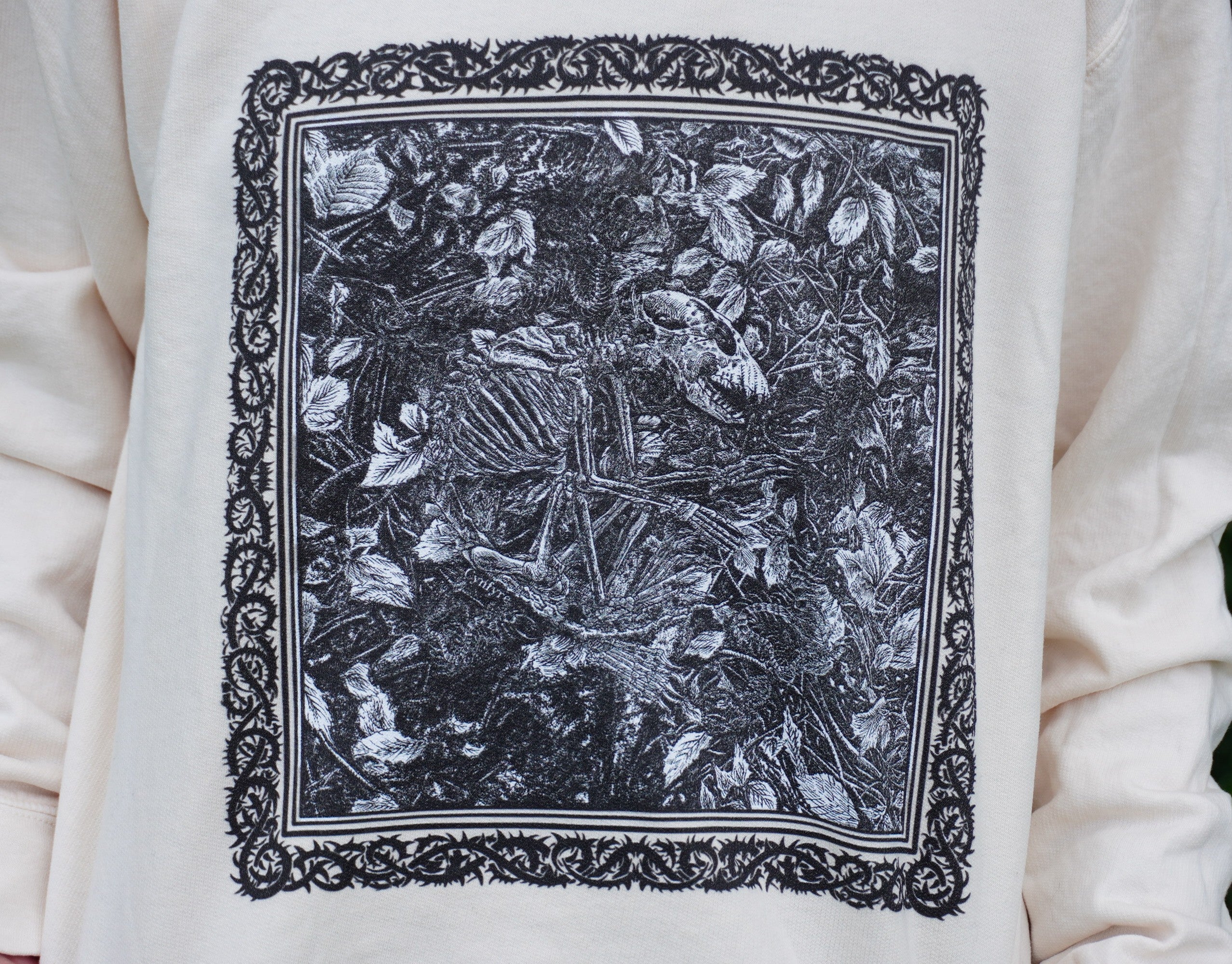 Raccoon Skeleton Crewneck Sweatshirt