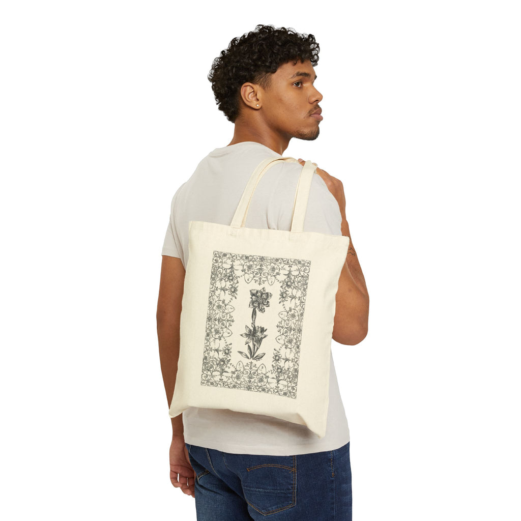 Floral Filigree Tote Bag
