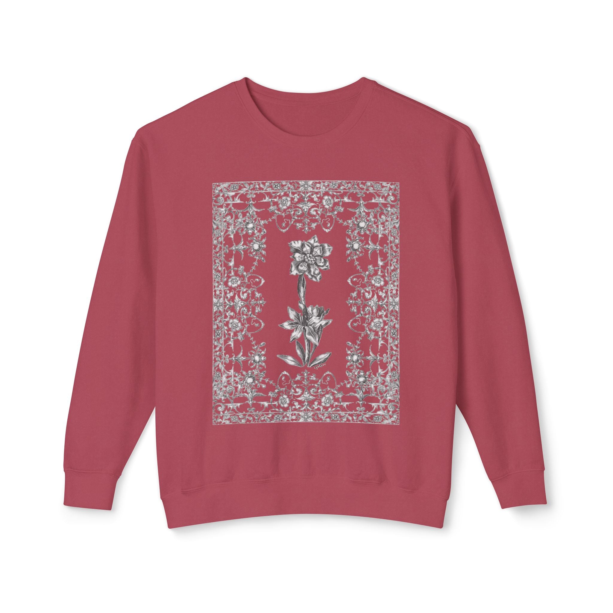 Floral Filigree Crewneck Sweatshirt