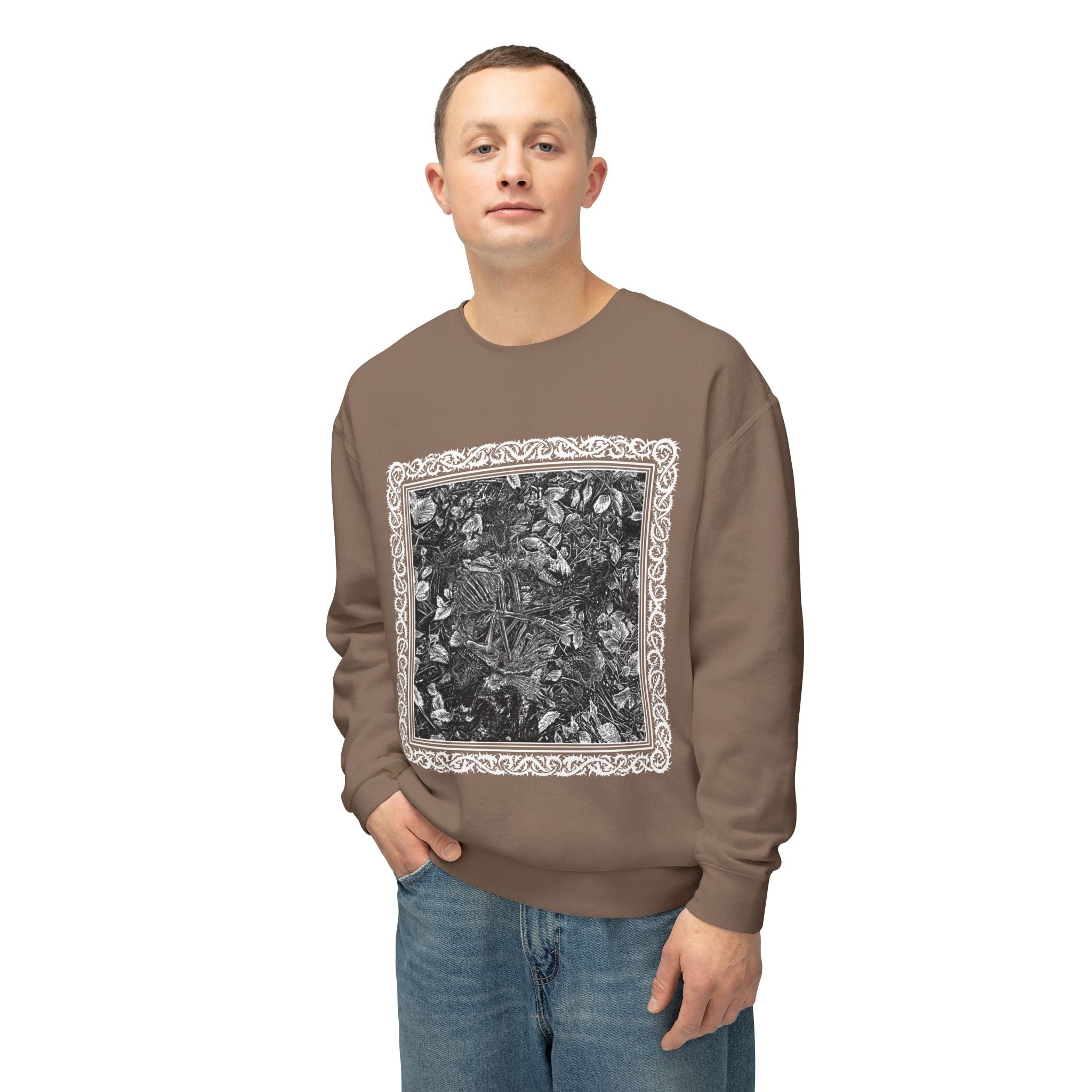 Raccoon Skeleton Crewneck Sweatshirt