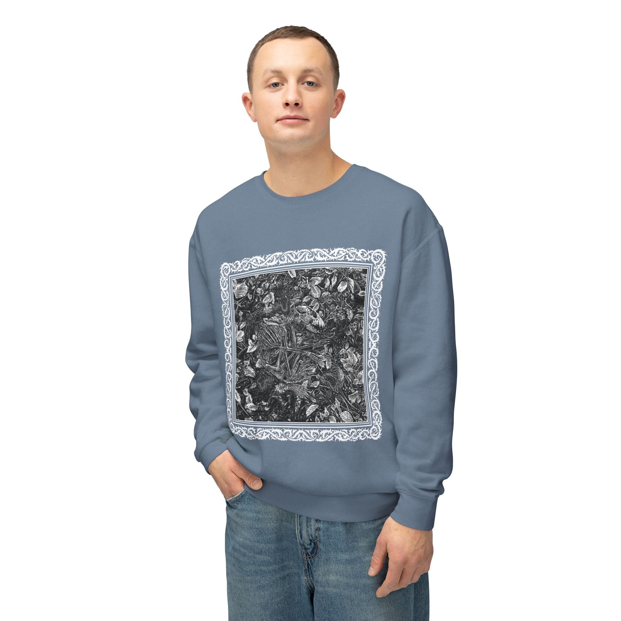 Raccoon Skeleton Crewneck Sweatshirt