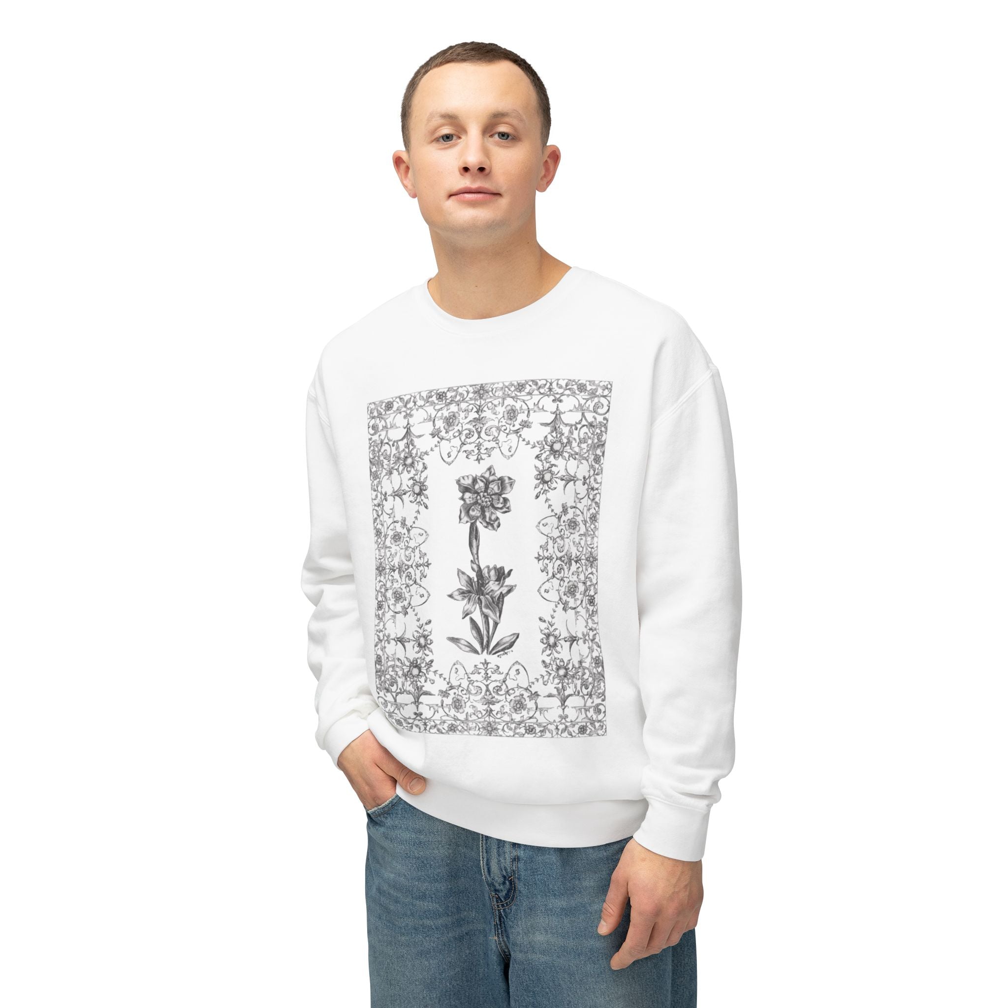 Floral Filigree Crewneck Sweatshirt