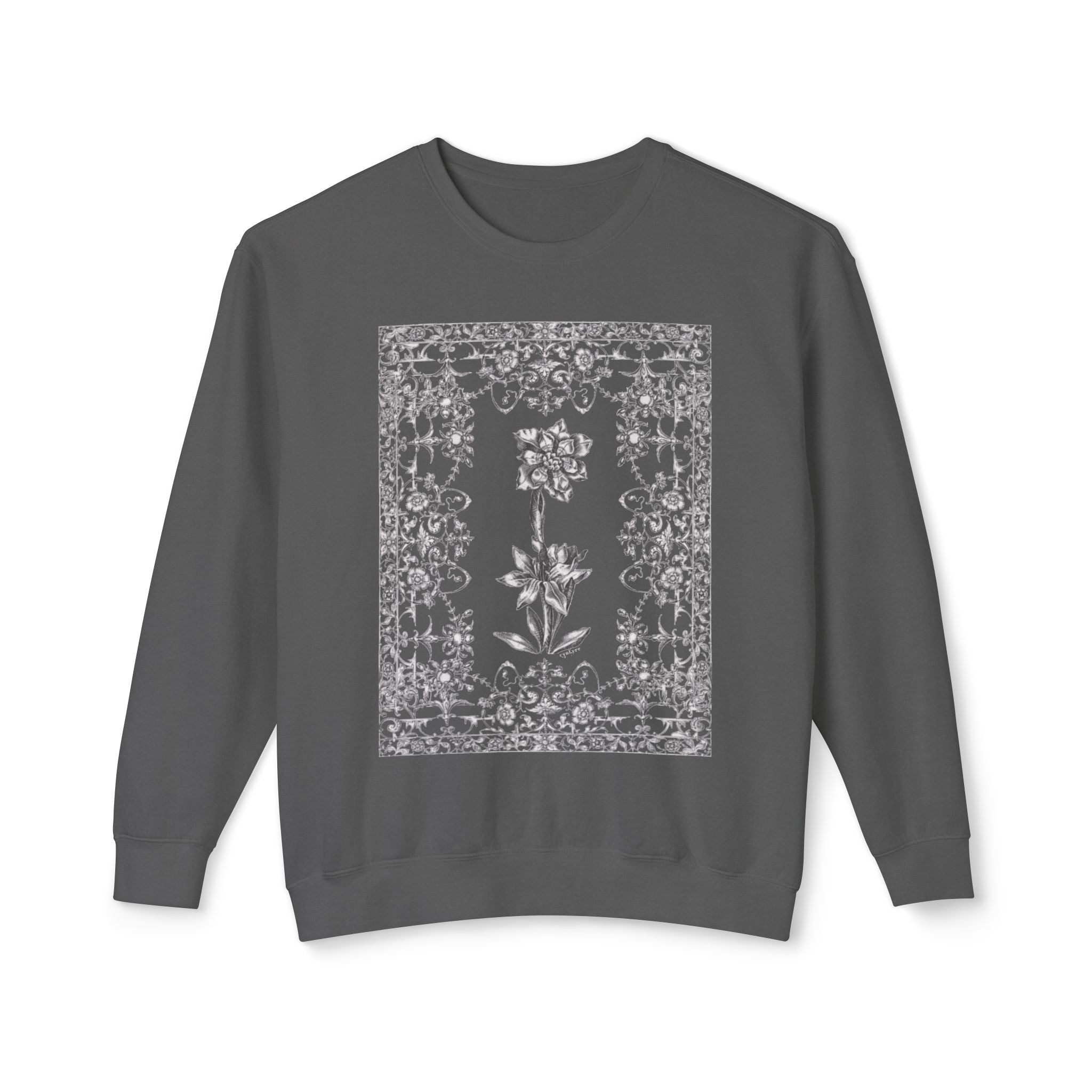 Floral Filigree Crewneck Sweatshirt