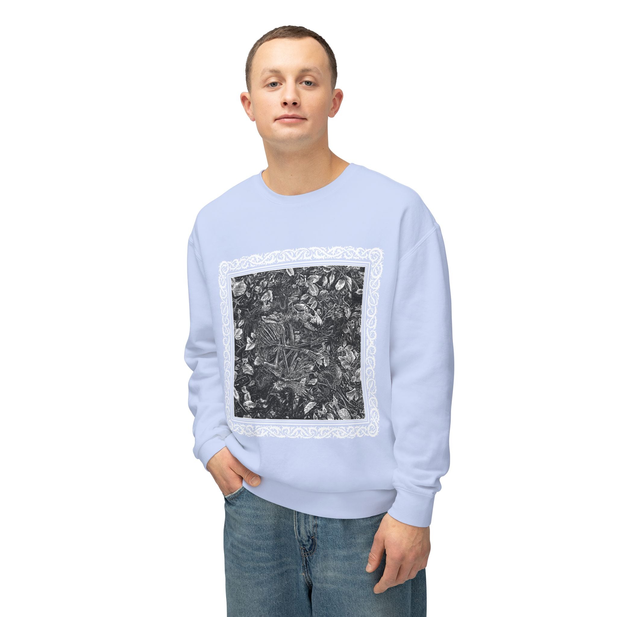 Raccoon Skeleton Crewneck Sweatshirt