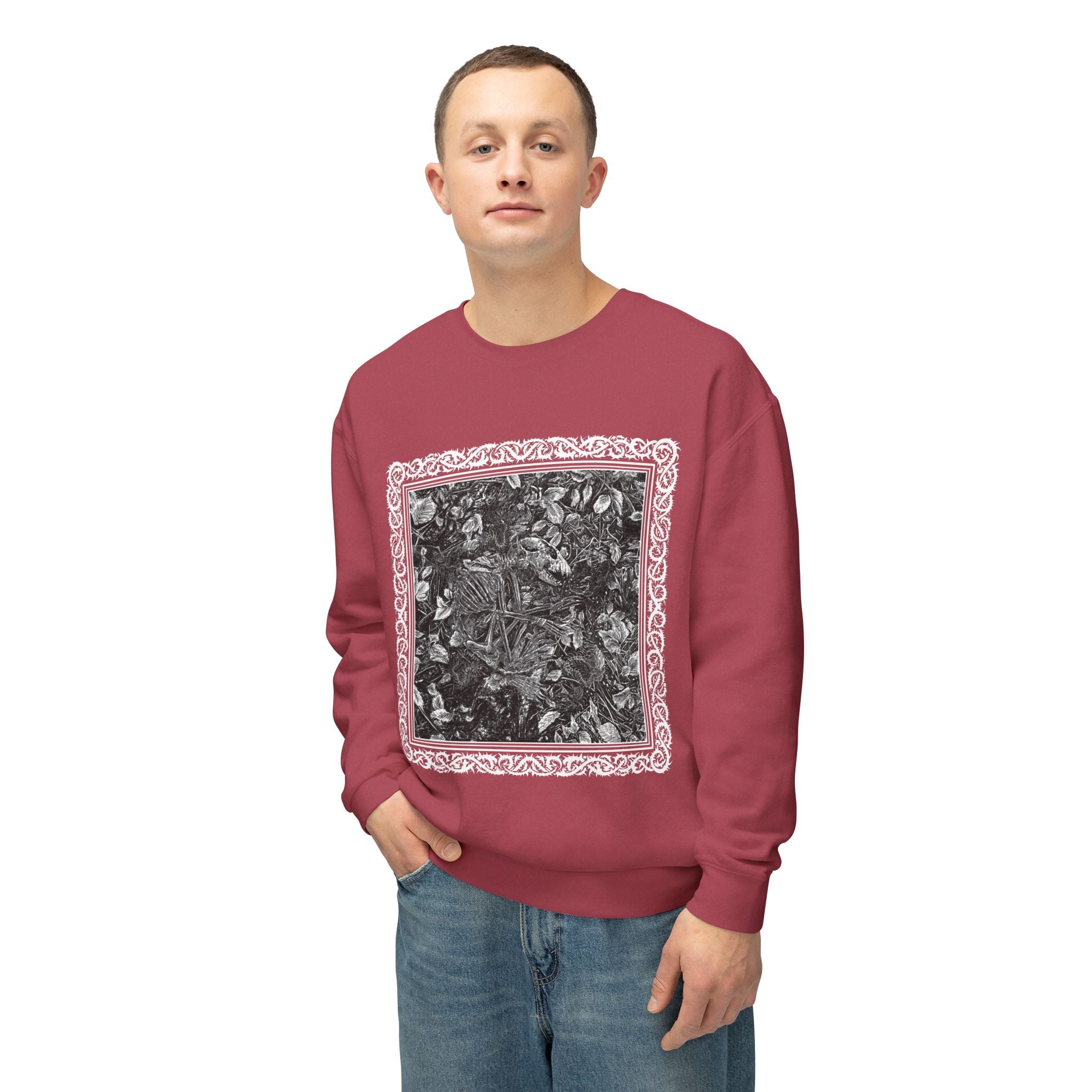 Raccoon Skeleton Crewneck Sweatshirt